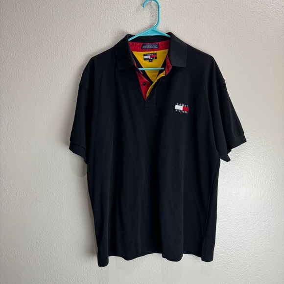 Tommy Hilfiger Polo Shirt Size Large Vintage - Picture 1 of 6